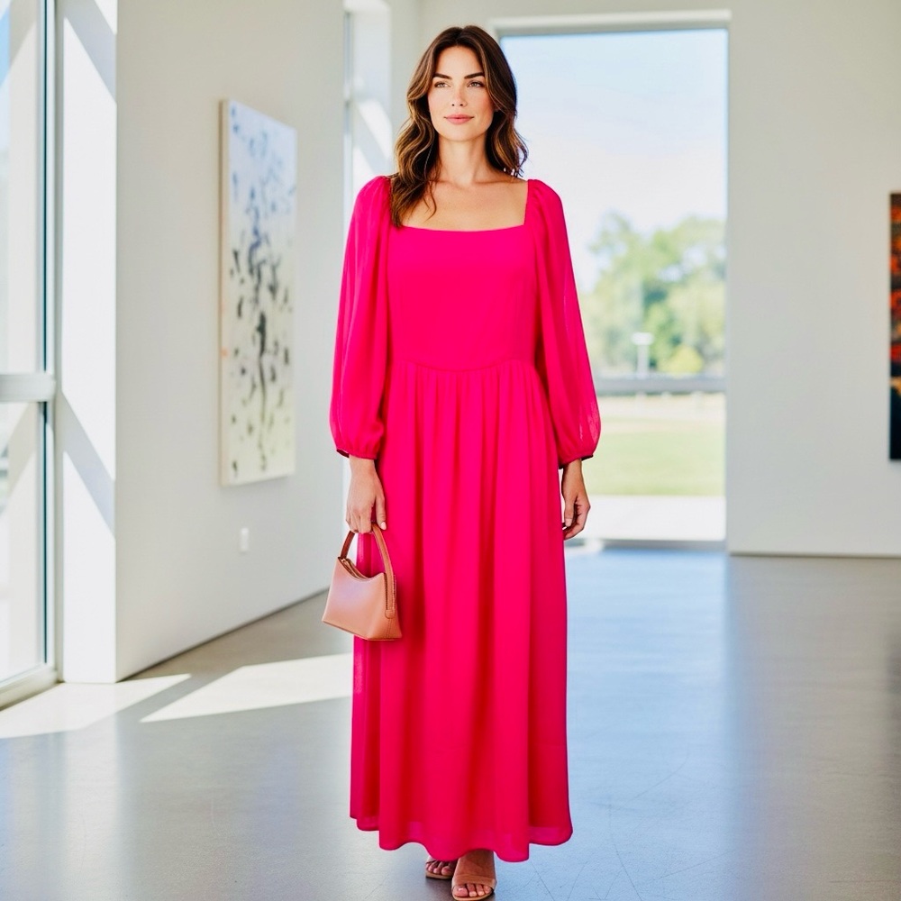 Sugarlips Vibrant Pink Maxi Dress